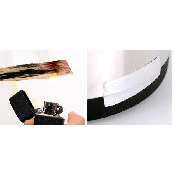 Reinforced Heat Resistant Foil Tape For Fefrigerator Wind Pipe Sliver Color