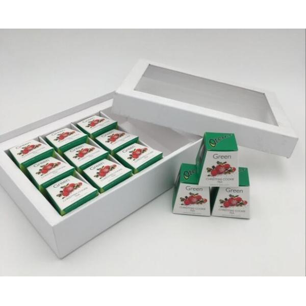 OEM White Art Paper Christmas Packaging Boxes Food Paper Gift Pack Box