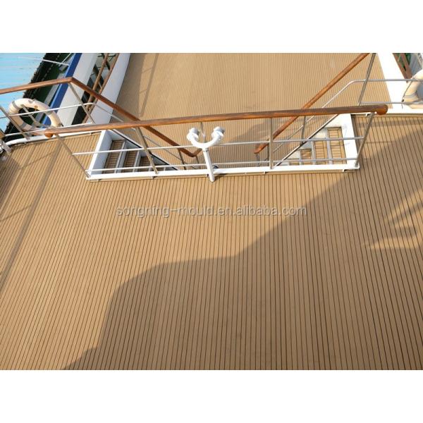 Ship Flooring 2022 Synthetic Teak Yacht Decking Floor Fire Resistance PVC Marine Deck