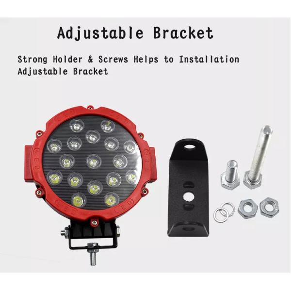 51W High Power LED Driving Lamps , 7 Inches Off Road Driving Lights