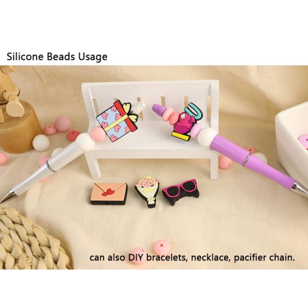 Food Grade Silicone Teething Bead Soft For Educational Toy Gift