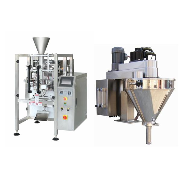 Coffee Powder Vertical Form Fill Seal Machine Auger Filler Double Belt Film