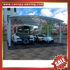 Buy cheap outdoor backyard polycarbonate aluminium park double cars shelter canopy awning from wholesalers