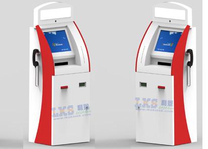 Quality A4 Laser Printer Telekiosk Bill Acceptor Payment Kiosk , 3 Tracks USB MSR Wireless Card Reader for sale