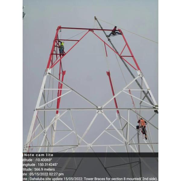 Q355 Telecom Steel Tower Galvanized Steel 5G Mobile Phone Lattice Tower Mast