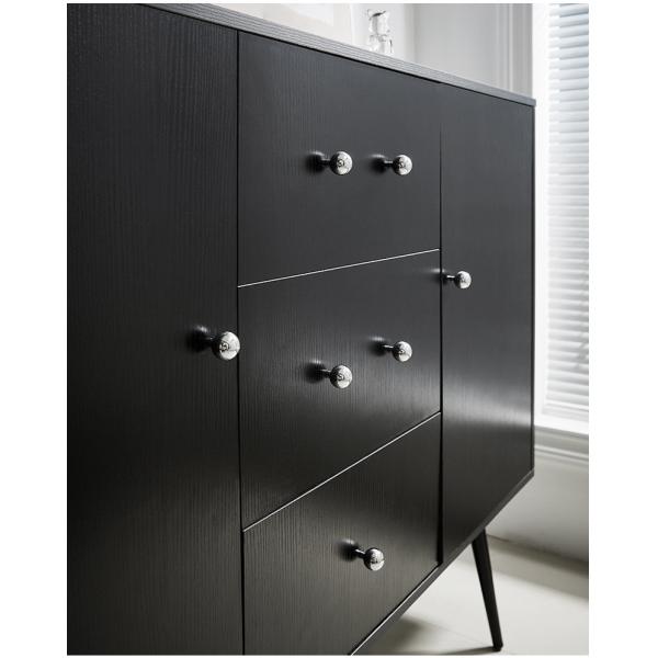 30mm Spherical Polished Furniture Handle Silver 30mm Drawer Handle
