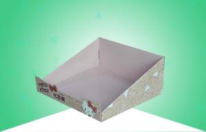 China Recyclable Cardboard Counter Display For Promoting Hello Kitty Makeup Cotton Pads wholesale