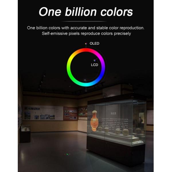 Shopping Mall Advertising See Through Lcd Screen High Transparency Full Color