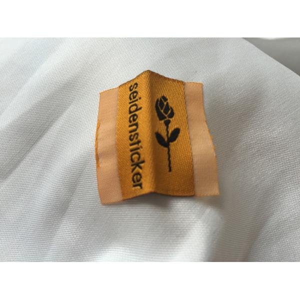 Woven label Print Washing Ribbon Instruction Labels Garment Wash Care Label