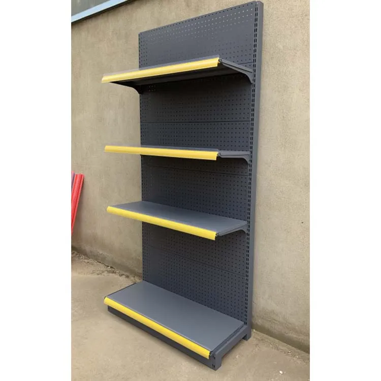 Hot Pharmacy Shelving Shop Display Shelf Metallic Light Duty History Store Layer Style