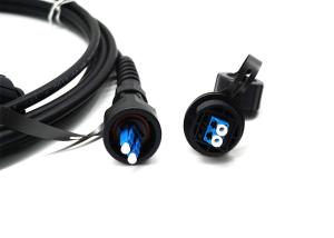 China Waterproof IP66 Multimode Fiber Patch Cord Optical Fiber Jumper Against Miece on sale