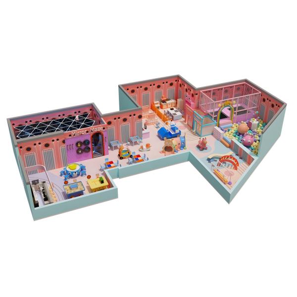 Commercial Ocean Adventure Indoor Playground Colorful Kids Adventure Zone