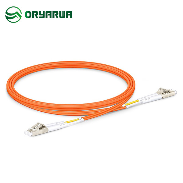 LC UPC To LC UPC 0.9 2.0 3.0 OM2 Fiber Optic Multimode Patch Cord Duplex 3m