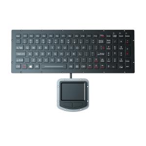 Rugged Military Keyboard For Critical Military Standards With Touchpad And
