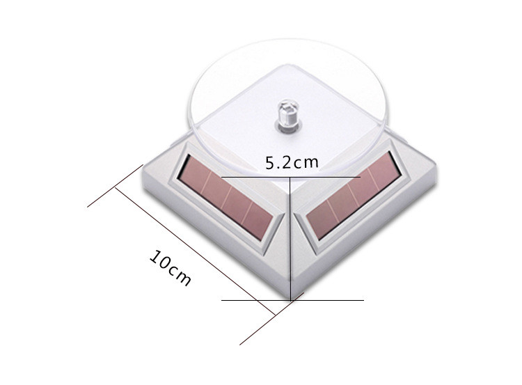 Custom Logo Rotating Solar Display Stand With Load Weight 300g Solar Showcase