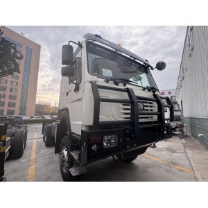 Buy cheap SINOTRUK HOWO Ghost Face cab Tractor Truck 6X6 Euro 2 430 HP Military bumper from wholesalers