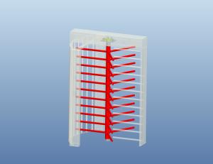 China Single Lane SUS316 40W Pedestrian Security Gate wholesale
