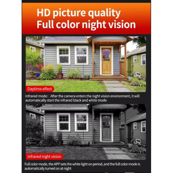 1080p Full HD Tuya Wifi Smart Camera Night Vision App Control Smart Outdoor Camera