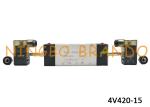 5/2 Way 4V420-15 1/2" NPT Double Coil Electrical Air Directional Valve Aluminum