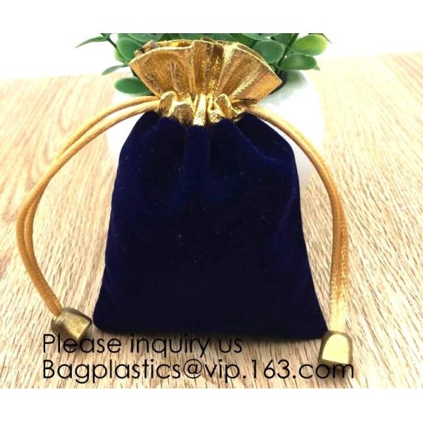 Velvet Cloth Drawstring Pouches Handy Gifts Jewelry Bags,Cream Drawstrings Velvet Bags for Jewelry, Gift, Wedding Favors