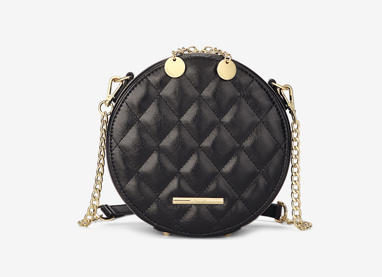 Small round new Korean version of joker women's bag fashion chain style one-shoulder cross-body bags