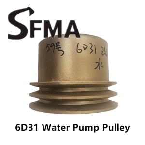 China 2 Groove OD130 Water Pump 6D31 Engine Fan Pulley wholesale