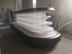China Oval Island Merchandiser Refrigerator With Digital Temperature Controller wholesale
