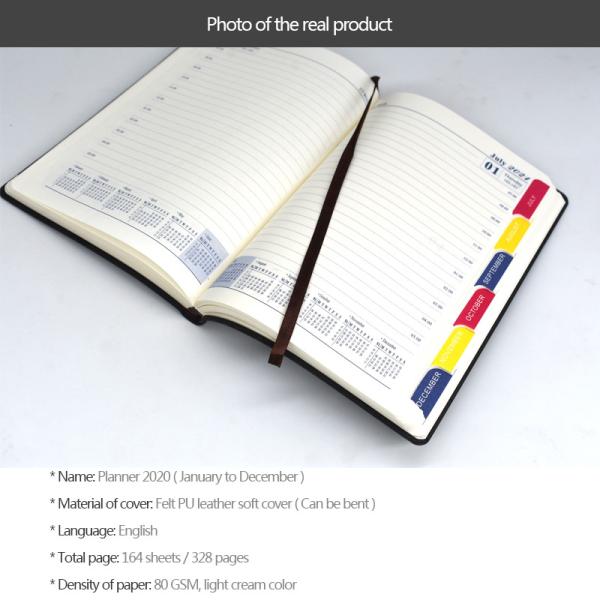 Custom Color A5 Pu Leather Cover Notebook for Personalized Leather Agenda Notebooks