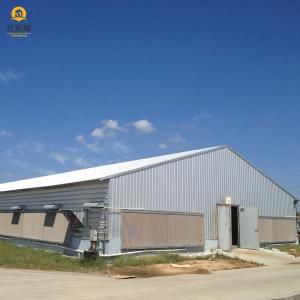 China Customizable Galvanized Steel Poultry House with Automated Ventilation on sale