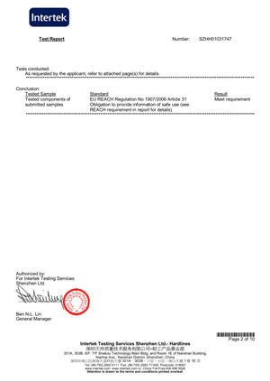 Guangzhou Young Tin Manufacturing Co., Limited Certifications