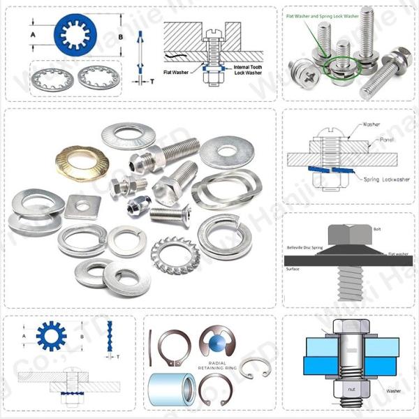 Hot Dip DIN7980 Flat Spring Washers SGS Helical Lock Washer