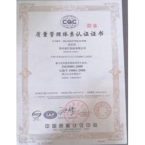 Nanjing Shengjiang Packaging Co., Ltd. Certifications