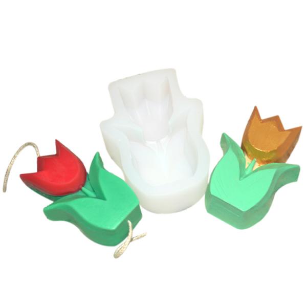 Quality Silicone Flexible Tulip Candle Mold Cube Sculpture Reusable Customized for sale