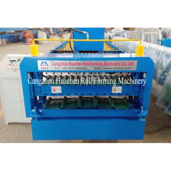 Trapezoid Roof Panel Roll Forming Machine For Commercial Metal Buildings