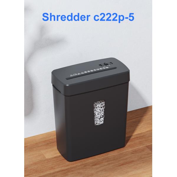 P-5 Paper Destroy Machine Home Office Use Mini Paper Shredder 5 Sheets A4 Micro Cut Shredding C222P-5 2*12mm