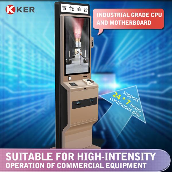 Quality Self-service check-in machine, smart hotel self-service check-in, check-out, card and ticket collection system kiosk for sale