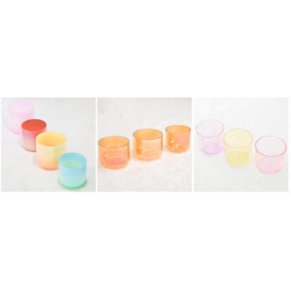 Quartz Crystal Singing Bowls Products For Meditation Sound Healing Quartz Crystal 432HZ Set