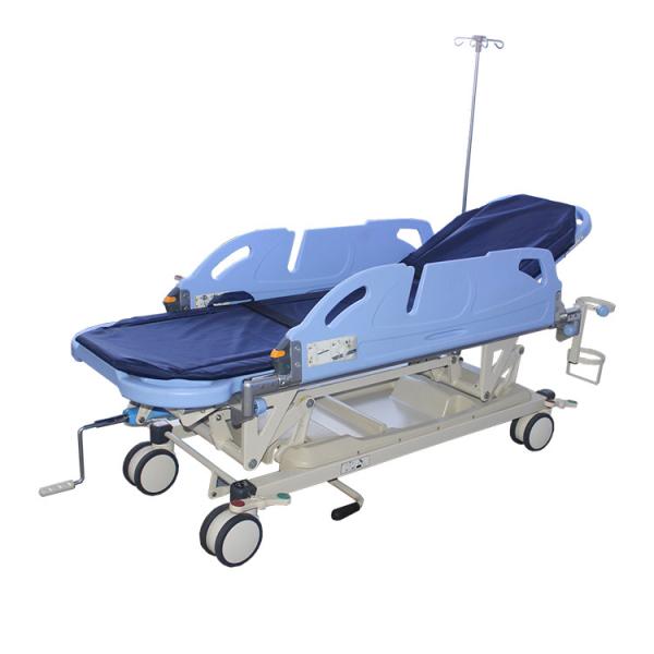 Quality 2160MM 89cm Hydraulic Patient Transfer Trolley Emergency Ward Cart for sale