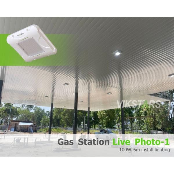High Quality 135lm/w 100W 150W 200W LED Gas Station Lights Support SKD Lamp Kit Canopy Lights for Petrol Stations