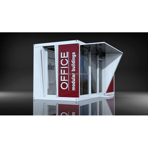 Main Structure Galvanized Steel Square Tubes Outdoor Food Store Sentry Box Coffee Shop Clothing Container