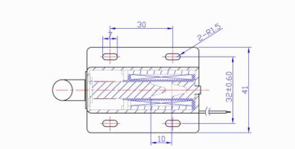 Keypad Electric Cabinet Lock Fail Secure Working With 30mm Long Cable Connector