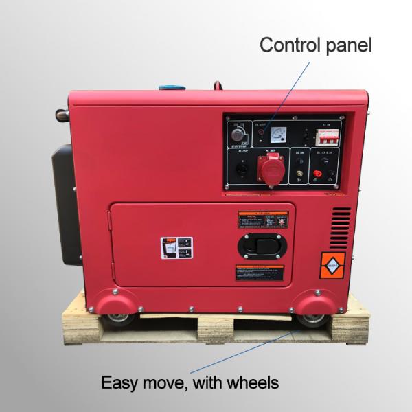 Low Fuel Consumption Silent 7KW Single Cylinder Small Portable Generators