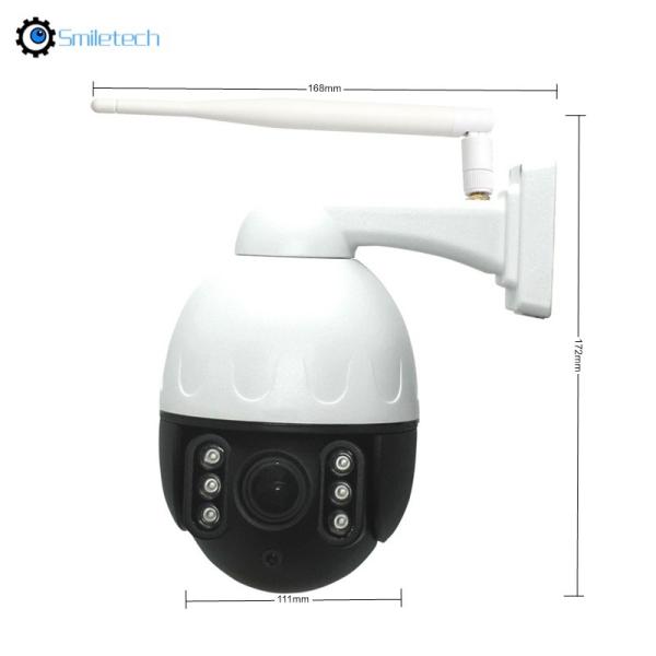 Mini 5MP 5X zoom IR WIFI PTZ two way audio AI motion detection waterproof IP66 IR network 2MP outdoor speed dome camera