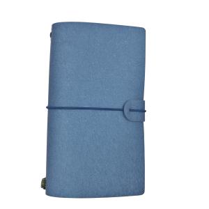 China A6 PU Leather Notebook Journal 160pp Eliastic Band CMYK Printed wholesale