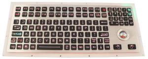 China Backlit Industrial Ruggedized Keyboard IP67 116 Keys With Numeric Keypad wholesale