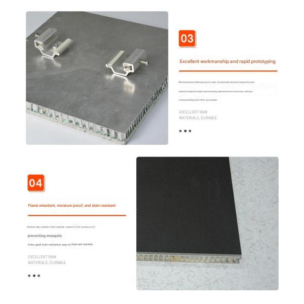 Contemporary Design Villa Exterior Wall Cladding with Modern Marble and Anti-Static Aluminium Composite Honeycomb Panel