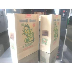 Fully Automatic Kraft Paper Bag Making Machine 2000w High Efficiency