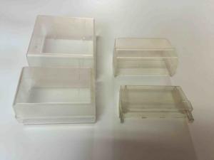 China Small PC 50 Pairs Dust Proof Box Plastic Transparent For Back Mount Frame wholesale