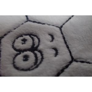 Cartoon Football Laser cut Custom Embroidered Badges