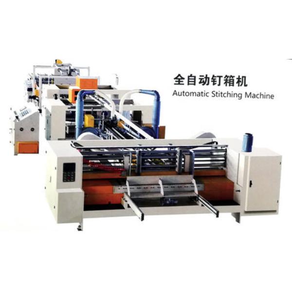 Wood Packaging Material Automatic Stitcher for Carton Box 4450mm Length Fast Stitching